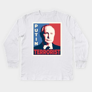 putin portrait Kids Long Sleeve T-Shirt